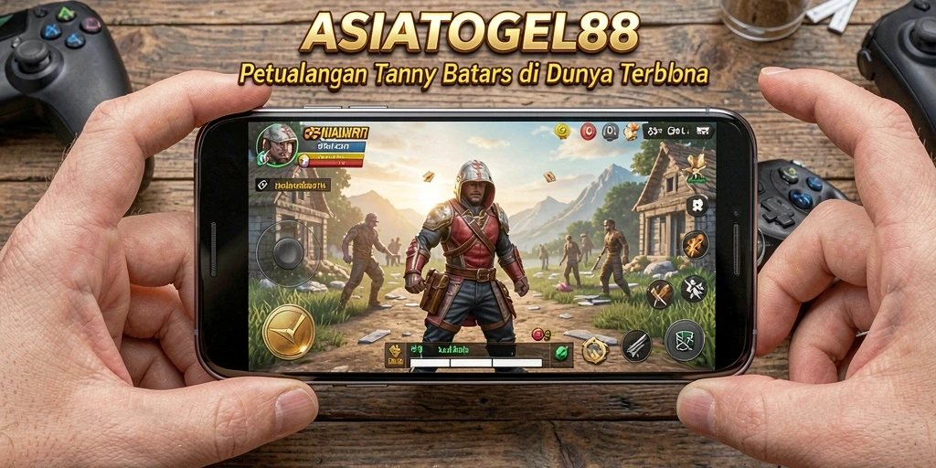 Screenshot gameplay ASIATOGEL88 menampilkan eksplorasi dunia terbuka yang luas.