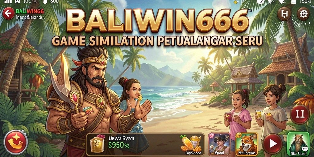 Tampilan gameplay BALIWIN66 yang menarik dan penuh warna.