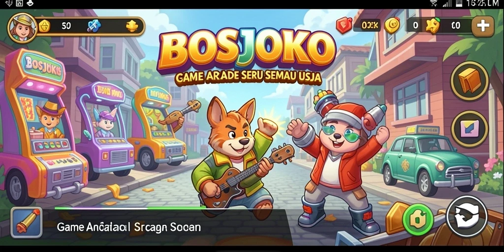 Tangkapan layar gameplay seru dari BOSJOKO
