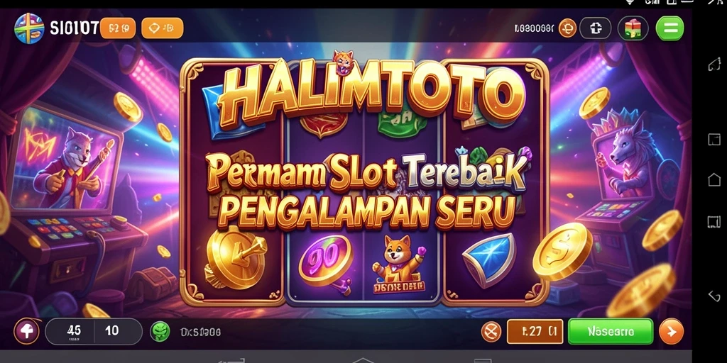 Tampilan gameplay menarik dari HALIMTOTO dalam permainan Slot.