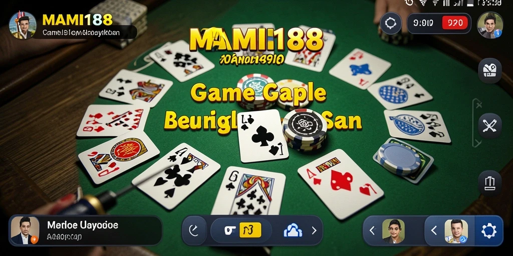 Tampilan gameplay MAMI188 yang menarik saat bermain Gaple.