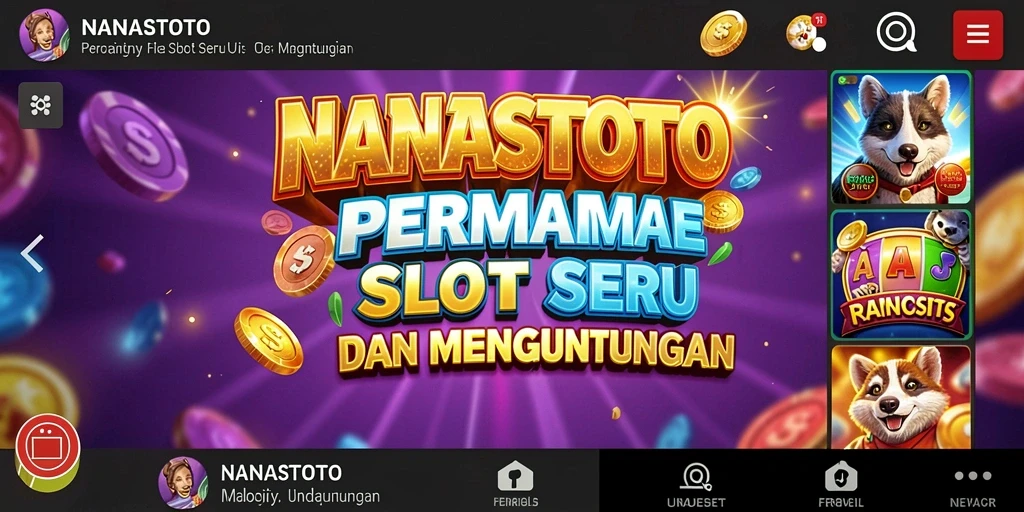 Tampilan gameplay seru dan menarik dari NANASTOTO.