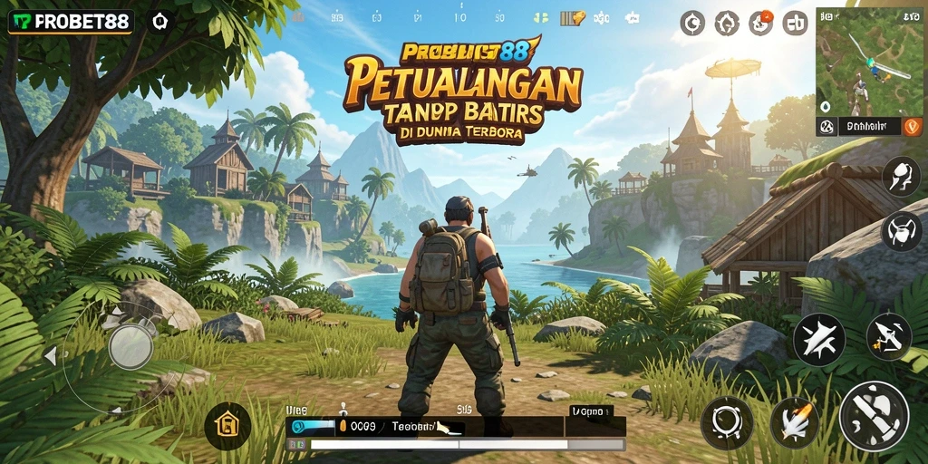 Tampilan menakjubkan gameplay PROBET88 dalam dunia terbuka.